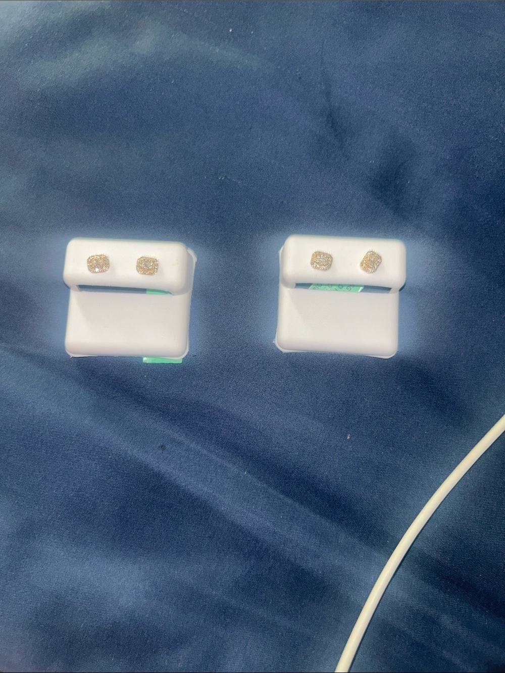 925 natural diamond earrings. Perfect for any occasion, pass the diamond tester.